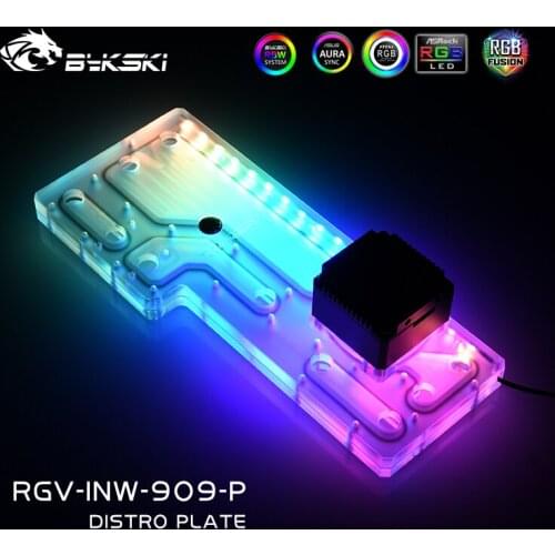 Bykski RGV-INW-909-P Waterway Board Distro Plate Water Cooling Kit For In Win 909 Chassis