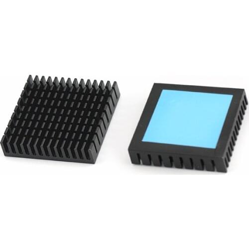 10pcs Industrial-grade Black Aluminum HeatSink 45X45X10mm Radiator Cooler with Cooling paste 45*45*10mm Heatsink Cooling Fin