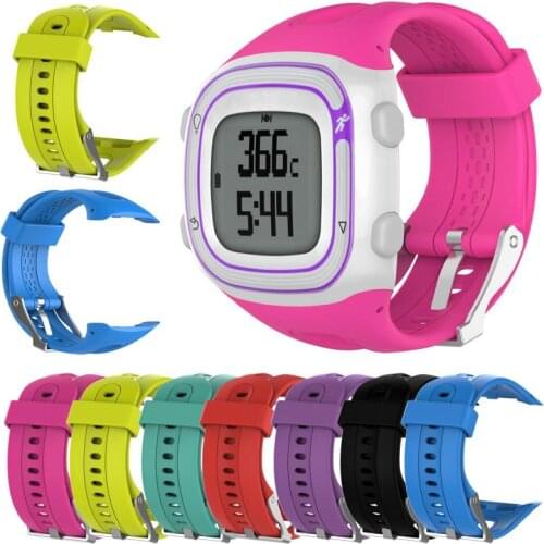 Colorful Sports Silicone Bracelet Strap Band For Garmin Forerunner 10 15 GPS Sports Watch Replacement Wrist Band With Tool