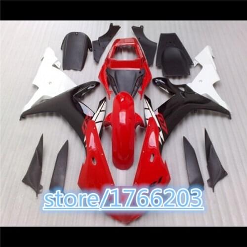 Fairing parts red white black Fairing Kit for YZF R1 02-03 YZF-R1 2002-2003 YZF1000 YZF R1 02 03 2002 2003 BBF
