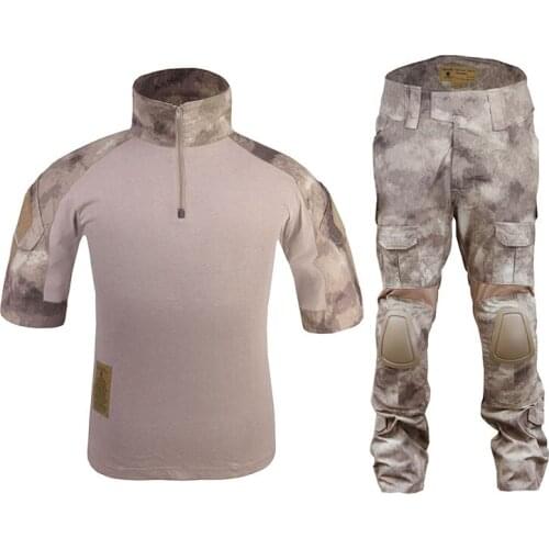 Emersongear Tactical Summer Version Combat Set Uniform Clothes Set Shirts Pants Military Outdoor Shooting Airsoft AT