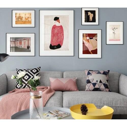 European Court Figure Foal Canvas Oil Painting Style Classical Nobility Poster Print Wall Art Picture for Home Living Room Decor