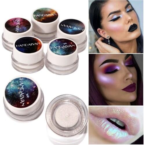 HANDAIYAN Shimmer Highlighter Face Brighten Cosmetics White Blue Color Waterproof Contour Highlight Makeup Cosmetics
