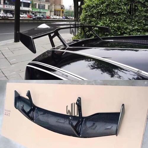 LP550 LP560 Carbon Fiber Car body kit Rear Trunk Spoiler Lip Wing For Lamborghini Gallardo LP570 DMC style 08-12