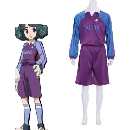 Cosplaydiy Anime Inazuma Eleven Ares no tenbin Norika Umihara Cosplay Costume Adult Sports Suit L920
