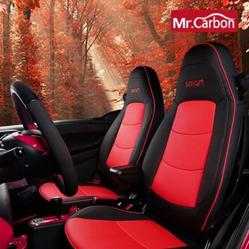 Leather Car full wrap seat Cushion cover For Smart 451 450 Fortwo Four Car Interior decoration Accessories