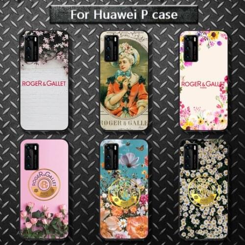 Fashion perfume brand Roger&Gallets Phone Case for huawei P40 pro lite P8 P9 P10 P20 P30 psmart 2019 2017 2018