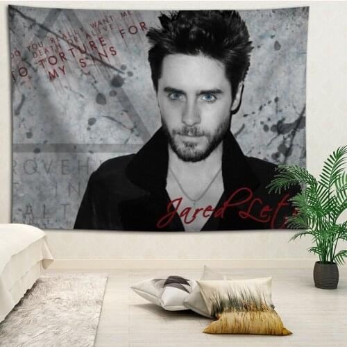 Jared Leto Wall Hanging Tapestry Home Party Decorative Tapestries Photo Background Cloth Table Cloth Wall Tapestry
