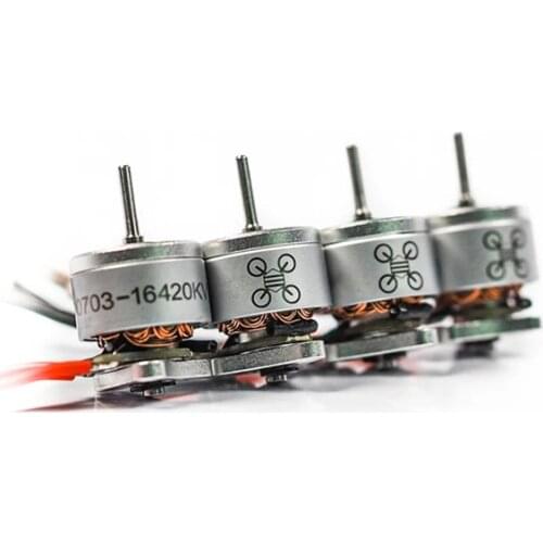 NewBeeDrone 0703 RC Brushless Motor 16420KV 1S Lipo Battery 1mm Shaft for FPV Racing Drone Tinywhoop Frame Kit Spare Parts