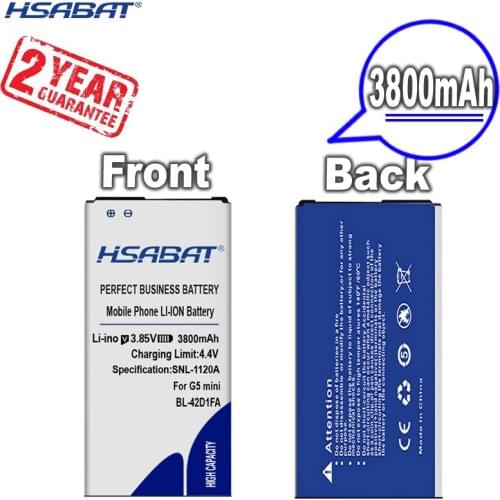 HSABAT 0 Cycle 3800mAh Battery for LG BL-42D1FA G5 mini / for LG G5mini / for LG K6 High Quality Phone Replacement Battery
