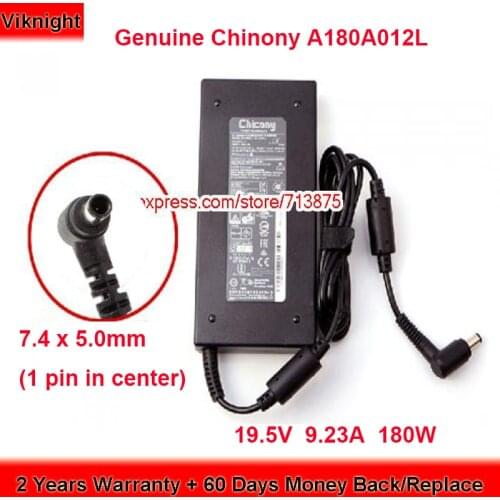 Genuine CHICONY A15-180P1A 180W Charger A180A012L 19.5V 9.23A AC Adapter for Msi gp75 GL73 MS-17C5 GE63 9SE Power Supply