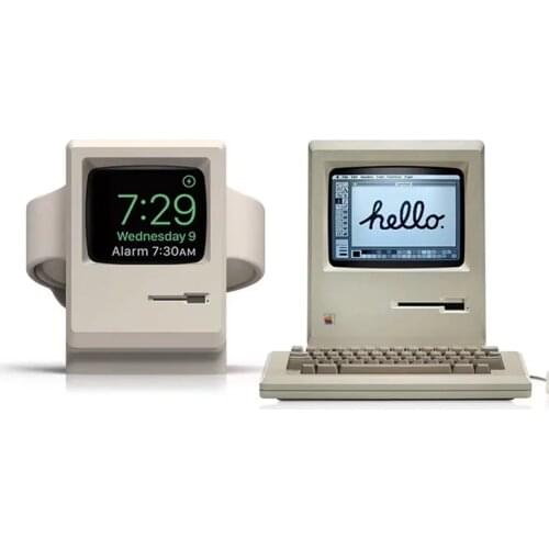 URVOI stand for apple watch series 1 2 holder watchOS 4 Nightstand mode repair keeper PC home charging dock for Macintosh design