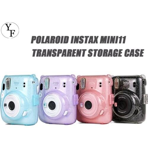 Transparent Protective Cover For Instax Mini 11 Anti-scratches Shock-proof Portable Plastic Cover For Daily Storage Dropship