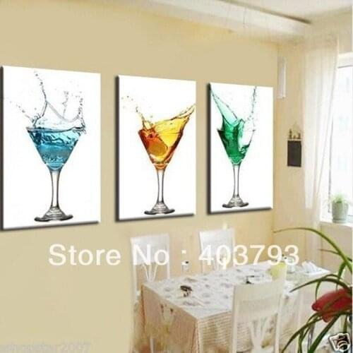 Modern Abstract art oil painting "wineglass" on canvas NO framed decorative wall pictures home decor