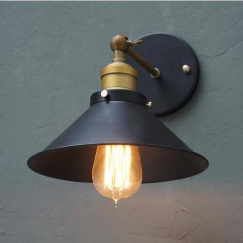 Vintage Loft Adjustable Metal Wall Light brass wall lamp country style E27 Sconce Lamp for Home Lighting Fixtures