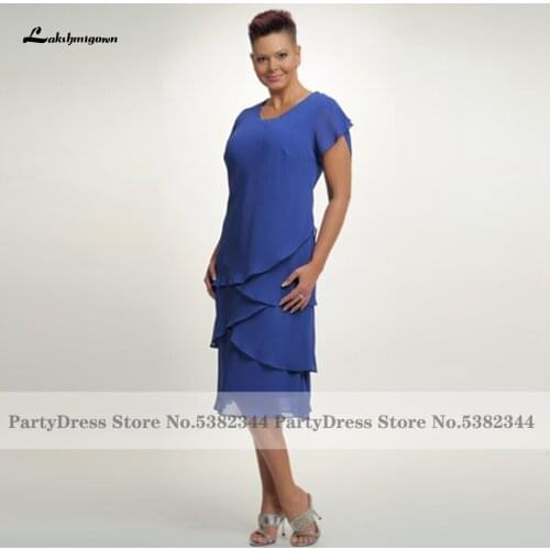 Lakshmigown Plus Size Navy Blue Mother of the Bridal Dress 2021 Vestido Fiesta Ruffles Gorgeous Women Evening Dress Custom Made