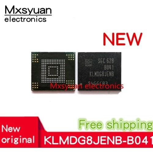 1pcs~10pcs/LOT KLMDG8JENB-B041 KLMDG8JENB BGA153Ball EMMC5.1 5.1 New original 128GB Mobilephone Memory New original