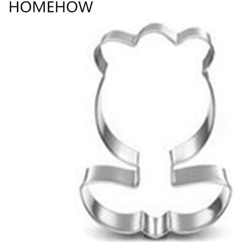 1PC/Lot Stainless Steel Tulip Flower Fondant Mould Petal Biscuit Cookie Cutter For DIY Candy Biscuit Jelly Pastry Baking Tool