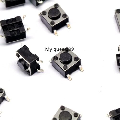 100Pcs/Lot 6 * 6 * 4.3MM touch switch SMD 4 feet micro switch / button switch SMD switch 6MMX6MMX4.3MM