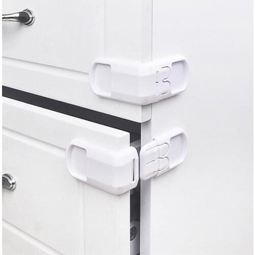 2Pcs Baby Safety Lock Child Lock Protection Babies Child Safety For Drawer Cabinet Fridge Washing Machine Dishwasher Safety Lock