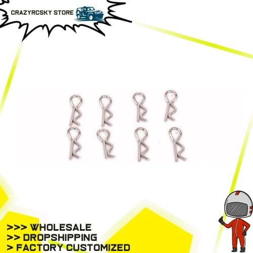 8pcs Body Clips Shell Pins For Rc Hobby Car 1/12 Wltoys L959 L969 L979 L202 L212 L222 K959 959-29 TruggyRock-Climber Crawler Hop