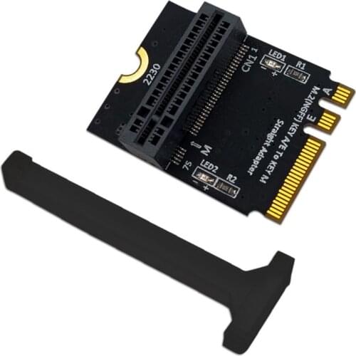M.2 NGFF nvme SSD to M.2 key A/E Adapter (Vertical Installation) for 2280 type SSD Product features: OOTDTY 1.Supports M.2 Sock
