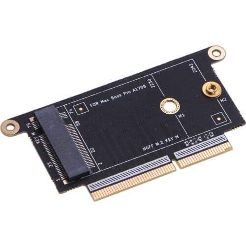 M.2 NVME SSD to PCIe Adapter Card A1708 SSD PCIeX4 Ahci or Nvme Adapter for 2016 2017 MBook 13" Notebook