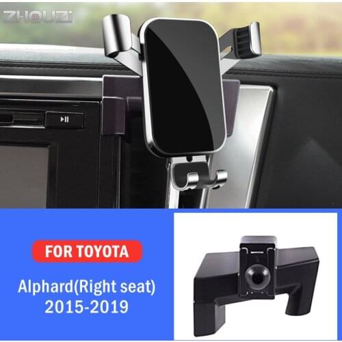 Car Mobile Phone Holder Mounts Stand GPS Navigation Bracket For Toyota Alphard Right Hand Drive 2015-2019 Car Accessories