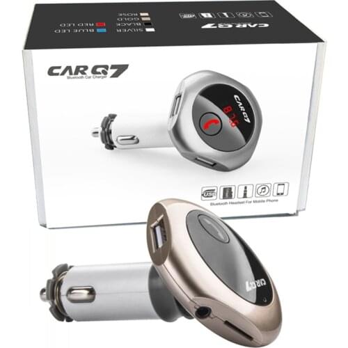 Car MP3 Player FM Transmitter Bluetooth Car Kit Handsfree USB Car Charger Q7 Car Music transmeteur auto bluethooth modulator