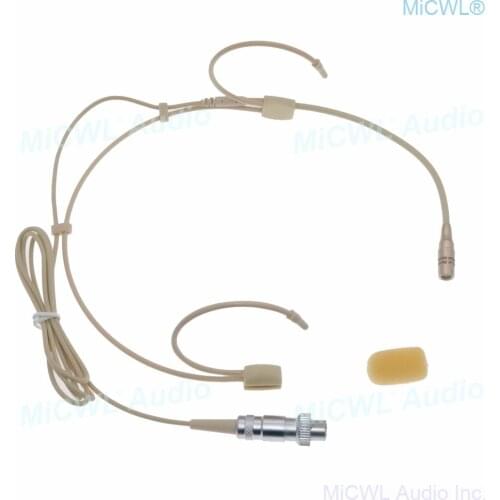 CS90 Wireless Stage Singing Voice Ear Hook Headset Cardioid Microphone ACT for MiPro Wireless BeltPack Transmitter 4Pin Lock