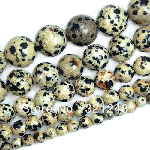Natural stone multicolor dalmation spots round loose beads 4mm 6mm 8mm 10mm 12mm 14mm charms jewelry making 15inch GE1153