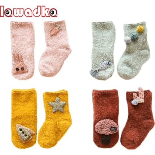 Lawadka Velvet Baby Socks Winter Fashion Baby Girl Socks Newborn Baby Boy Socks Stuff Clothes Accessories
