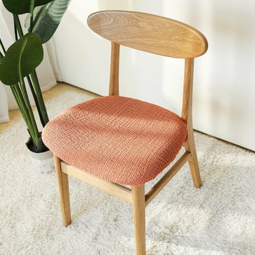 Modern Dining Table Chair Cover Elastic Office Cotton Simple Chair Cover Household Universal/Snap Button 2 Styles Chair Cover