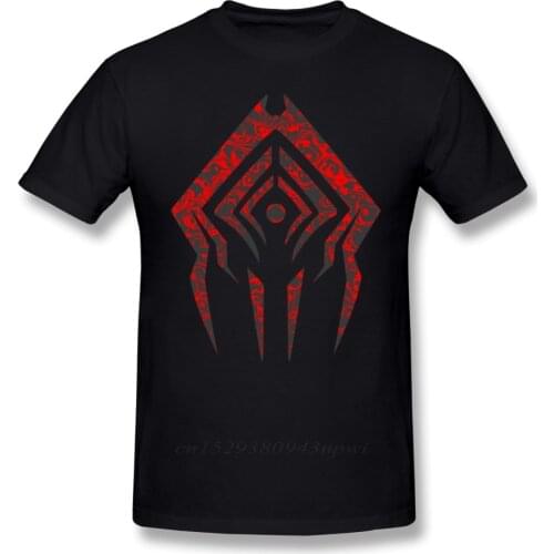 Warframe T Shirt Stalker Sigil T-Shirt Short-Sleeve Oversize Tee Shirt Casual 100% Cotton Funny Man Printed Tshirt