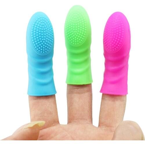 G-Spot Finger Sleeve Sex Toys for Women Lesbian Female Masturbation Vagina Clitoral Nipple Stimulator Orgasm Finger Cover Condom