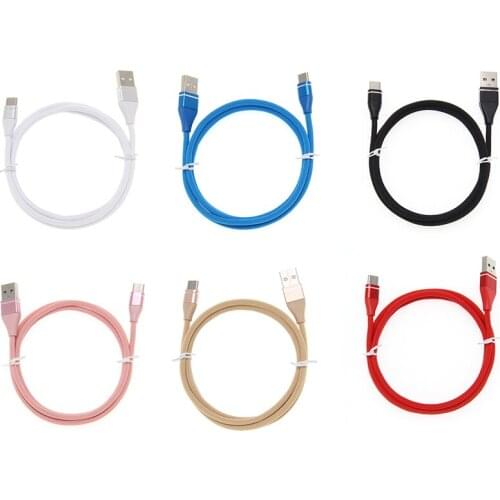 USB Charger Cable Micro USB Type C Fast Charging Meteor Fabric Cable for IPhone 7 XS Samsung S8 Huawei Phone Cables 50pcs/lot