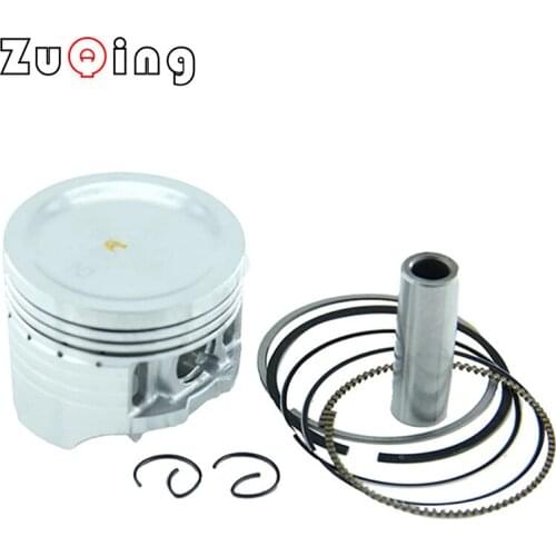 Motorcycle Piston Ring Pin Set Kit Assembly 52.4mm Piston Ring Caliber 13mm For 110cc 125cc ATV Dirt Bike Go Kart Engine