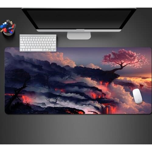 Mouse Pad Tree Creative Mouse Pad Computer Game Accessories Keyboard Mouse Large Table Pad XL Washable Non-slip Mat To Gamer