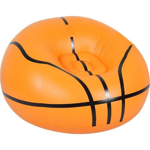 Thicken Football basketball Flocking Inflatable Chair Air Seat Chair Relax Pouf Home Furniture outdoor Lazy Chair with pump