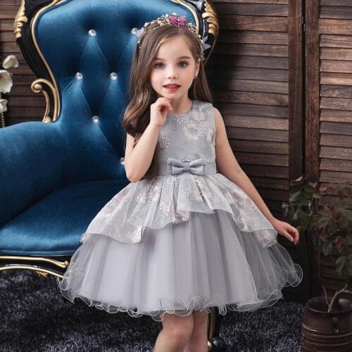 New High quality baby lace princess dress for girl elegant birthday party dress girl dress Baby girls christmas clothes