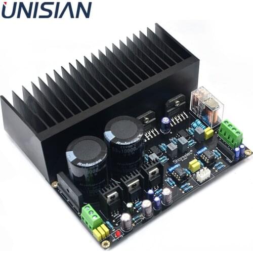 UNISIAN LM3886 DC servo Auido Power Amplifier board OP07 NE5534 independent operational amplifiers with speaker protection 68W