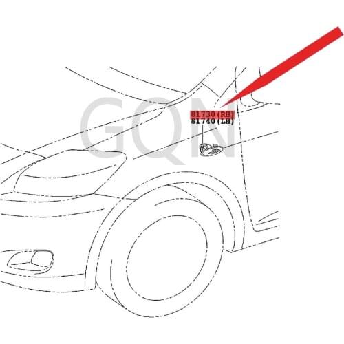 Right side turn signal lamp assembly 2008-Toy ota CAM RYV IOS Right side turn signal lamp assembly Vios mirror light