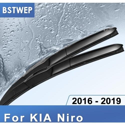 BSTWEP Hybrid Wiper Blades for KIA Niro Fit Hook Arms 2016 2017 2018 2019
