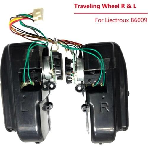 Replacement Traveling Wheel for Liectroux B6009 Robot Vacuum cleaner Spare Parts Right and Left Wheel Accessory Black