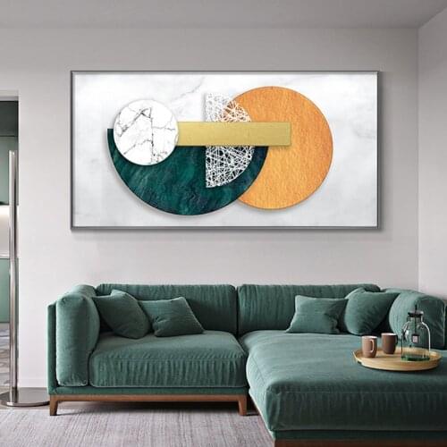 Modern Art Canvas Painting Decoration Abstract Geometric Poster Printing Waterproof Poster Picture Mural Gift