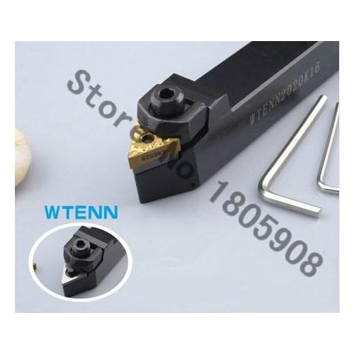 WTENN2525M16 25*25*150MM CNC Turning Tool, Metal Lathe Cutting Tools,Lathe Machine Tools, External Turning Tool W-Type WTENN