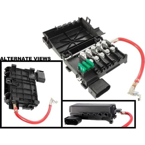 Fuse Box Assembly Battery Mounted w/ New Fuses & Fuse Links Fits for Volkswagen 03-06 Beetle / 99-06 Golf / 01-05 Jetta