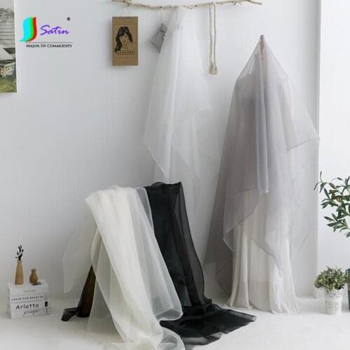 High-end Solid Color Organza Soft Fabric Wedding Lining Dress Cheongsam Doll Clothing Background Home Furnishing Diy Fabric