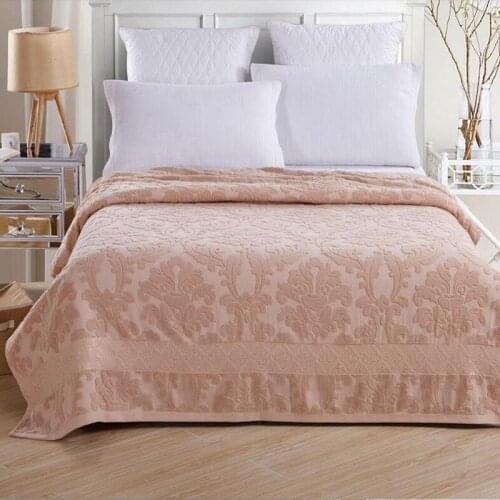 Rushed Jacquard Pure Cotton Towel Thread Blanket For Adult Student Super Soft Bed Cover Office Sofa Ding Throw Summer Blankets