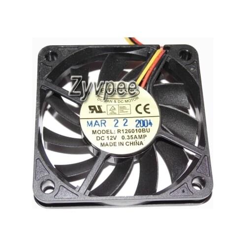 Zyvpee® 60x60x10mm R126010BU 00.35A 6cm 12V 60mm 7cm R127010BU R127010DM 0.45A 3Wire Cooler Fan